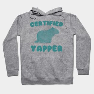 Certified Yapper Shirt, Y2K Iconic Funny Capybara Meme Hoodie